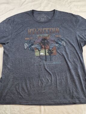 Led Zeppelin Short-Sleeve Graphic Tee - Blue Heather